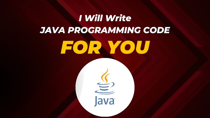write java programming code for you