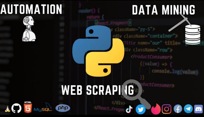 do python automation of any task and web scraping