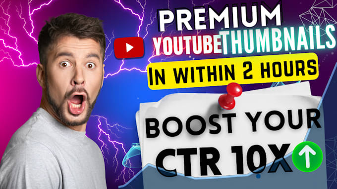 make view boosting youtube thambnail in 5 hrs and high ctr
