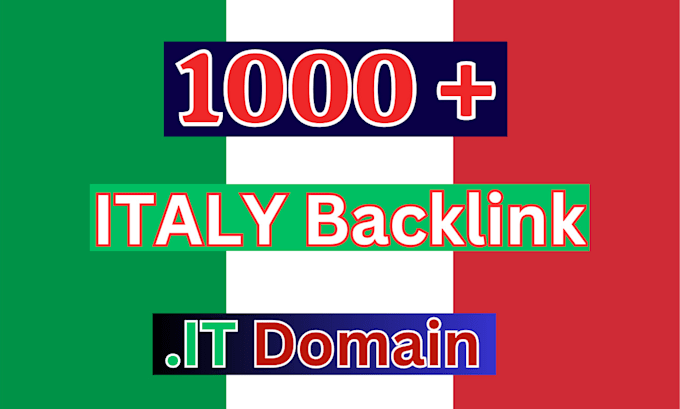 build 1000 italy IT backlinks