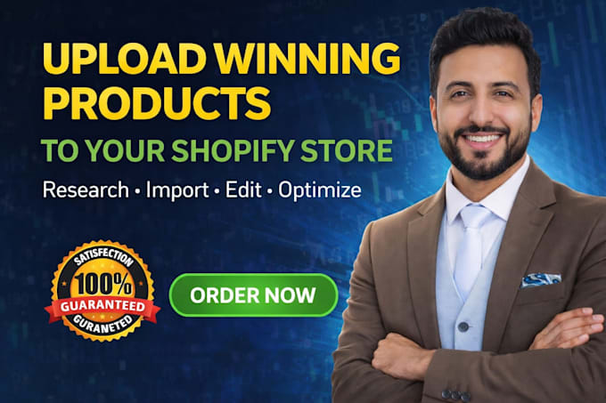 add upload winning dropshipping products to shopify store