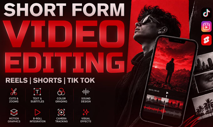 make premium editing for your reels, yt shorts, tiktok