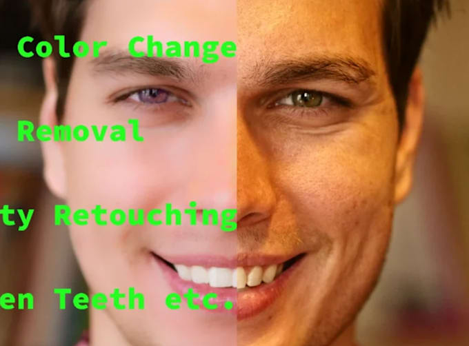 do whiten teeth in a video, teeth retouching video editing