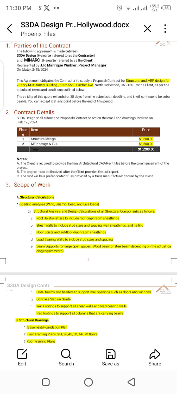 write technical proposals for construction contractors