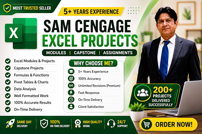 do all excel projects, cengage, formulas and grader projects urgently