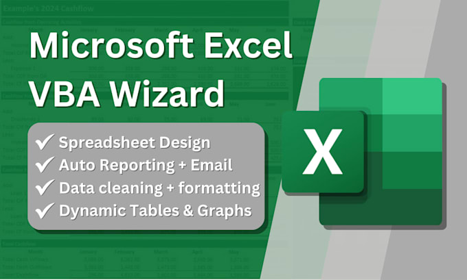 Design and automate your excel spreadsheets by Ricardojpa | Fiverr