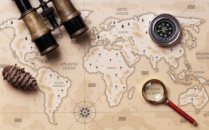 redesign ancient maps in qgis, arcmap and arcgis