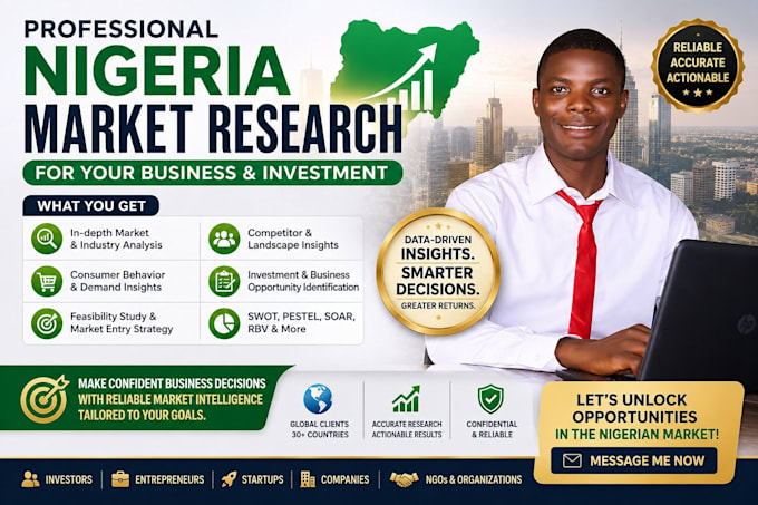 do market research in nigeria for your business, products, or services