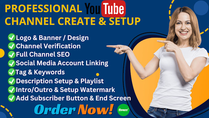youtube channel create setup and SEO optimize