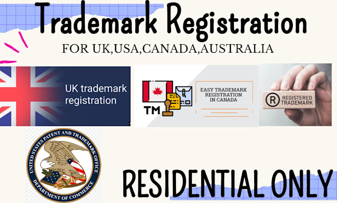 do trademark registration in united kingdom,canada,USA