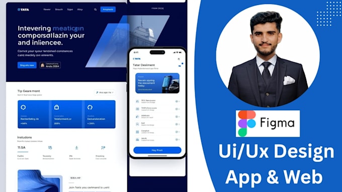design modern UI UX for mobile app, website using figma