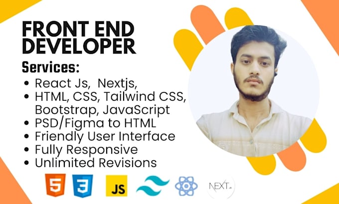 Be your front end developer using react js and next js by Hasibul ...