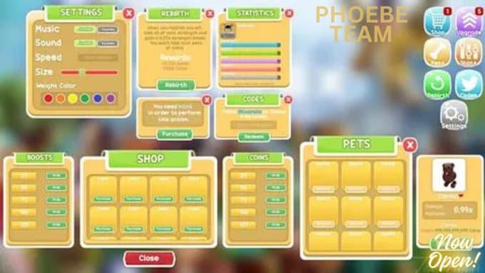 Design great roblox ui , gui for your roblox game by Phoebe_team | Fiverr