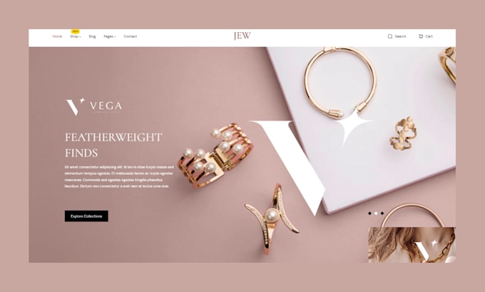 design profitable jewelry shopify store engagement ring dropshipping store