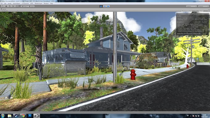 design game level and 3d game environment in unity