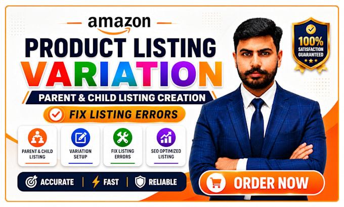create amazon product variation listing  or fix amazon listing