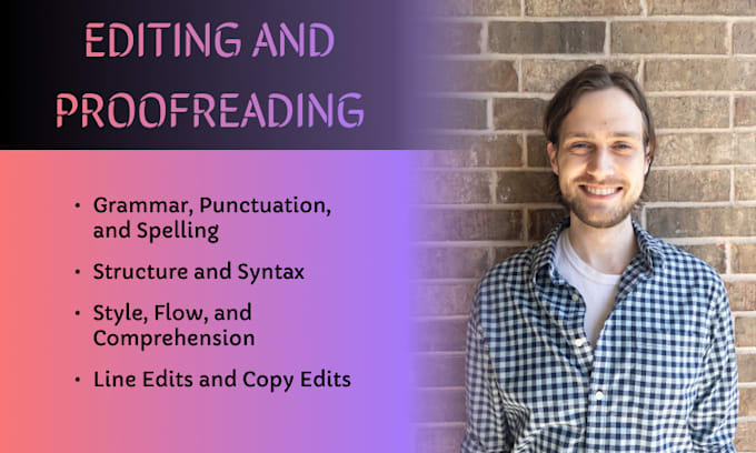 professionally proofread and copy edit your english writing