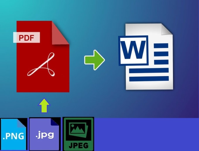 Convert image to pdf and editable word file by siddik004 fiverr
