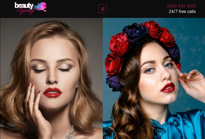 do responsive model agency website design