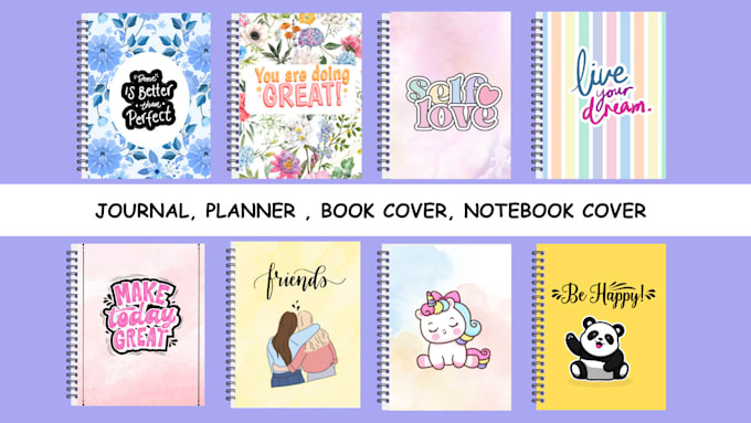 design a cover for your planner, journal, notebook