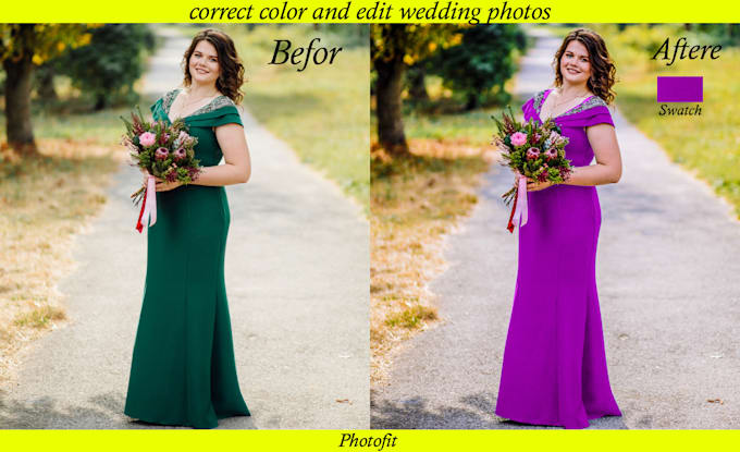 do color change, color correction and recolor quickly