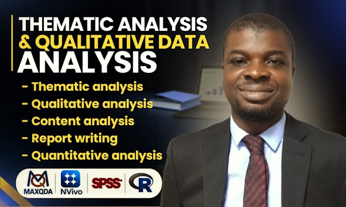 qualitative data analysis and thematic analysis using nvivo, maxqda in 24hrs