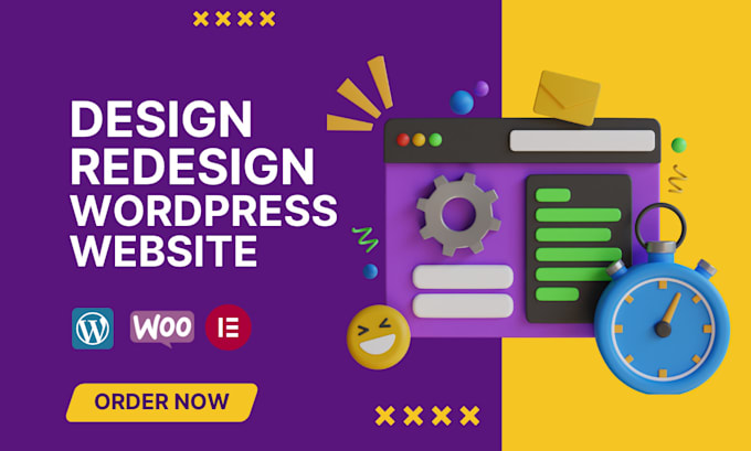 do a wordpress website design or redesign wordpress blog using elementor pro