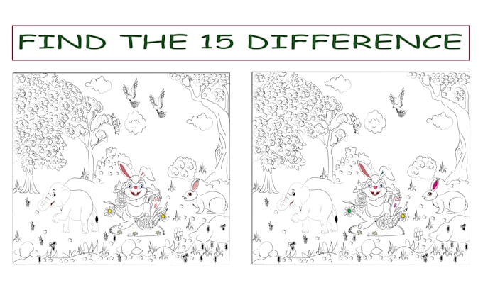 draw spot the difference picture
