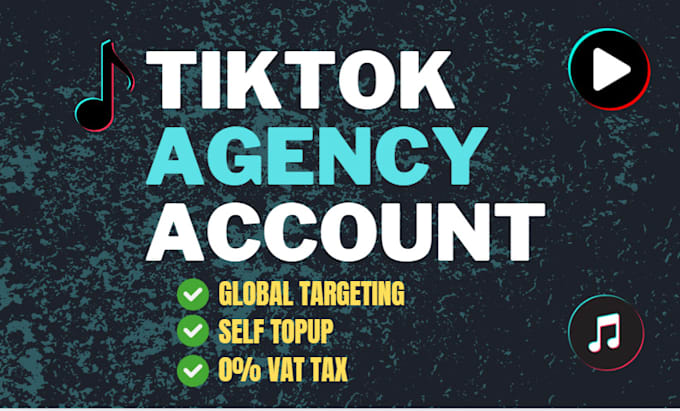 Create tiktok agency ad account and agency ads manager by Irfan_tech7 ...