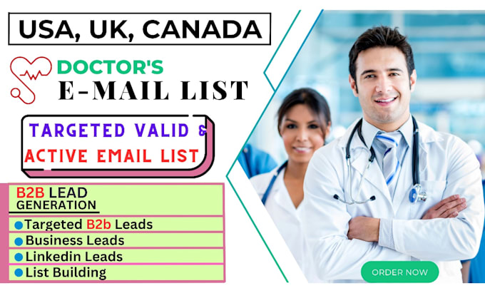 provide verified and active b2b medical doctors lead