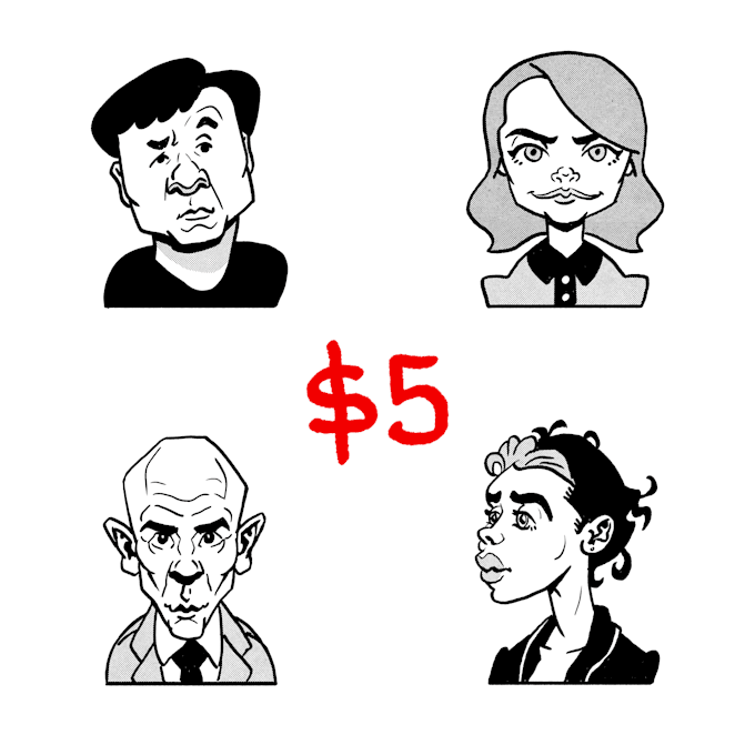 draw you as a caricature or cartoon