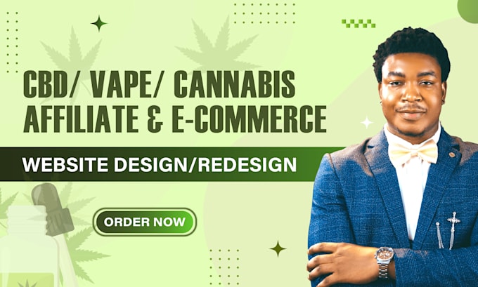 create cbd, vape, cannabis ecommerce and affiliate website