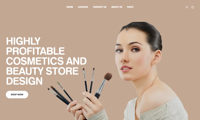 design profitable shopify beauty store makeup website shopify cosmetics website