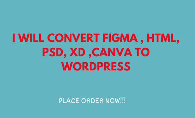 Convert figma , html, psd, xd ,canva to wordpress by Susan_press | Fiverr