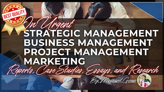 do business reports, project management and strategic planning research