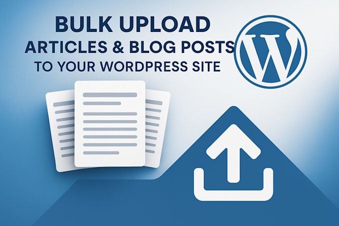 bulk upload articles and blog posts to your wordpress site