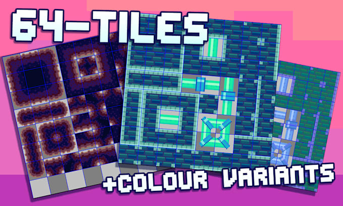 Crea conjuntos de mosaicos de pixel art para tu proyecto.