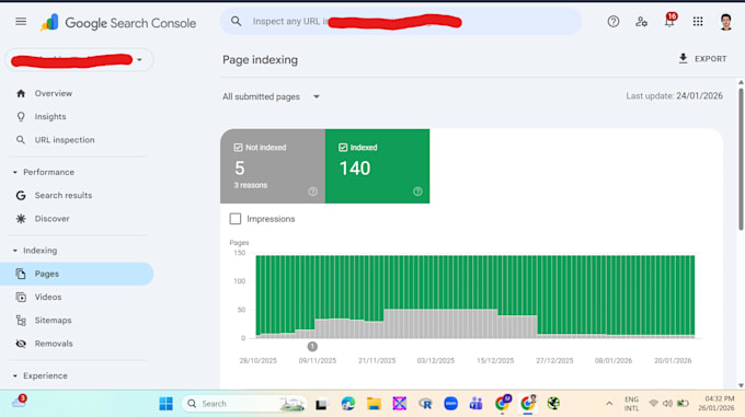fix website indexing issues, 404 errors, search console problems