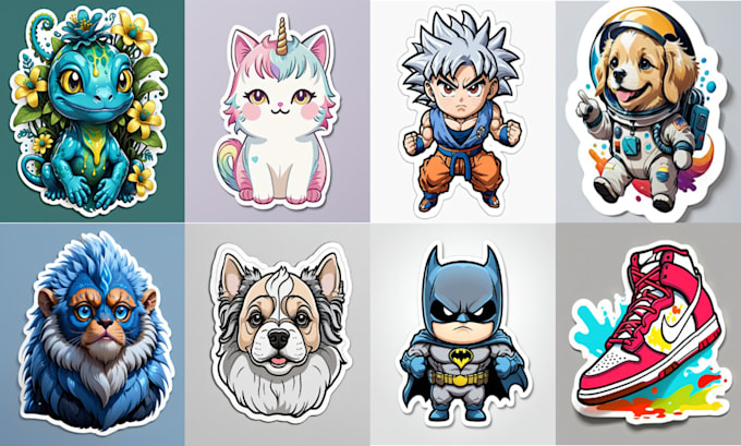create stickers of your description