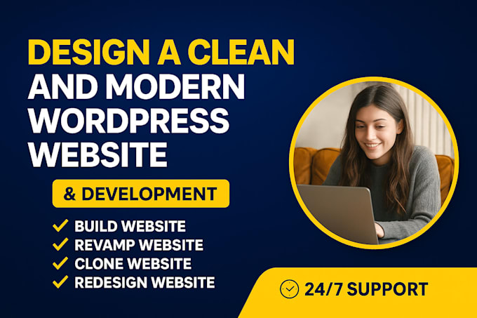 design a clean and modern wordpress website