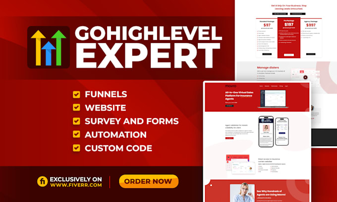 build gohighlevel funnels, ghl websites, landing pages, and automation
