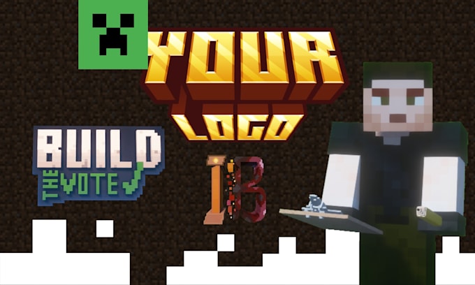 create your logo in minecraft