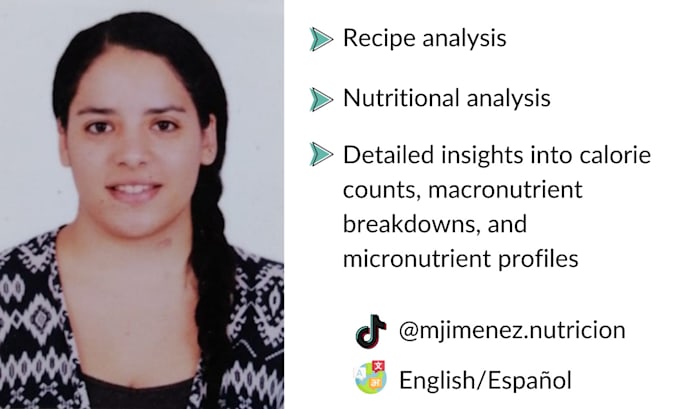 do nutritional analysis and recipe analysis