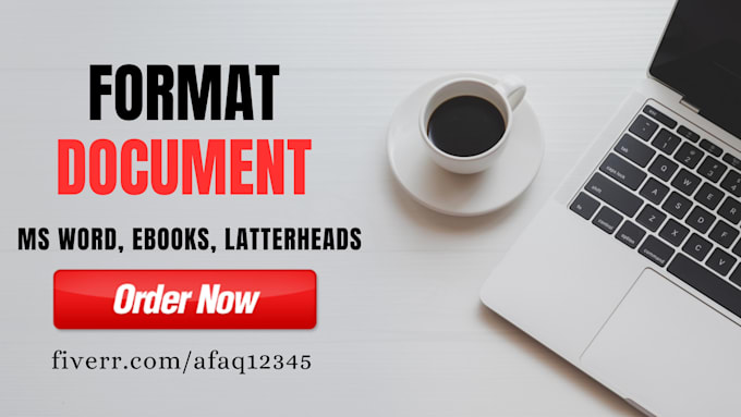 format, edit, design, create and fix ms word documents in 1 hour