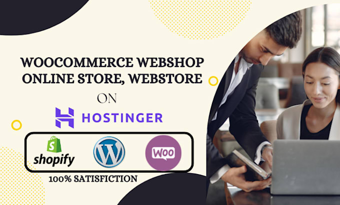 design woocommerce webshop online store, on shopify, godaddy and hostinger