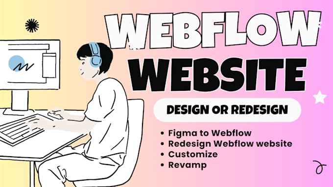 design or redesign webflow website