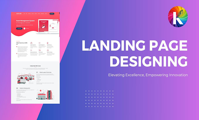 create landing page design