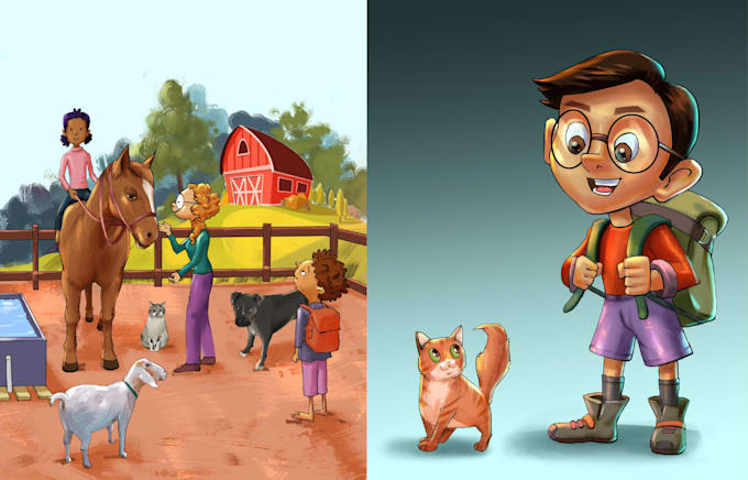 draw children book illustrations traditionally or digitally