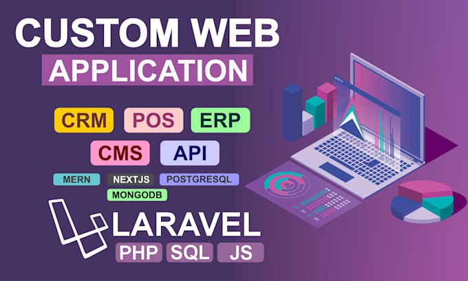create a custom CRM, pos, erp with laravel, mern, js stack