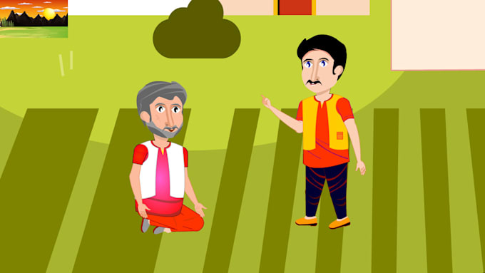 make 2d child story and character walk cycle